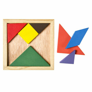 Vi&eth;ar Tangram P&uacute;sluspil (12 stykki)