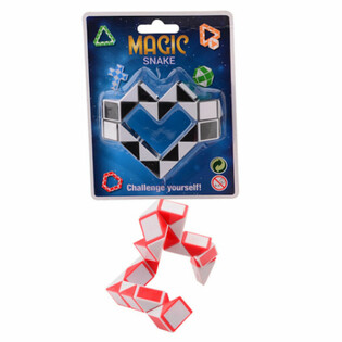 MAGIC SNAKE - 3D SNAKAPÚSL Á SPJALDI (24 stk.)