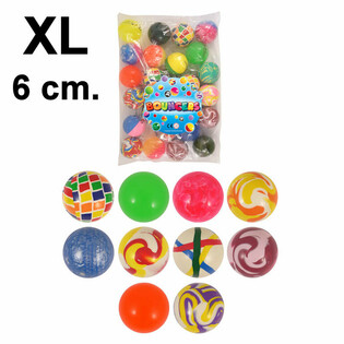 XL Mix Skoppboltar &Oslash;6cm (25 stk.)