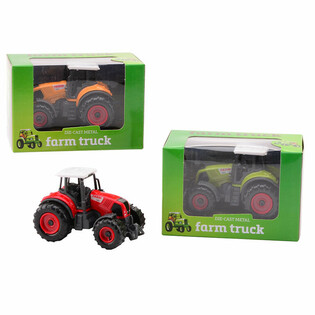 FARM MASTERS - Steyptur leikfangadr&aacute;ttarv&eacute;l &iacute; gjafakassa (12 stk.)