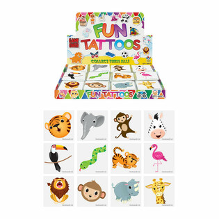 FUN TATTOO'S - J&Uacute;NGALSD&Yacute;R - DISPLAY (48x12 stykki)