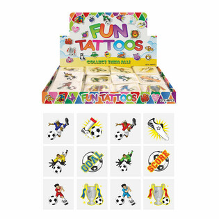 FUN TATTOO'S - F&oacute;tboltaskj&aacute;r (48 pakkar me&eth; 12)