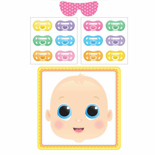 BABY SHOWER LEIKUR - STICK THE DUMMY (12 stykki)