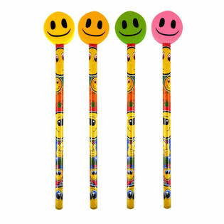 Gla&eth;legur Smiley Bl&yacute;antur me&eth; Strokle&eth;ri (24 stk.)