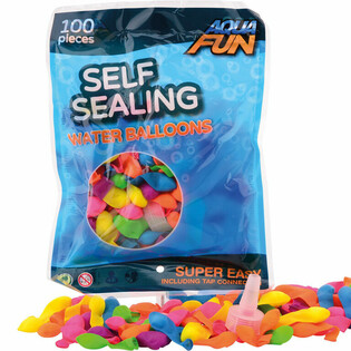 AQUA FUN - 100x Sj$lflokandi vatnsbl#$rur (6 stk)