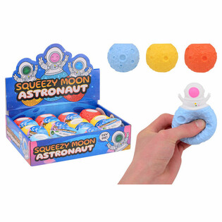 Astronaut Squeezy Moon Ball - &Iacute; s&yacute;ningarkassa (12 stykki)