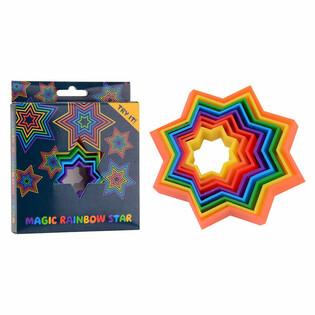 MAGIC STAR 3D FIDGET LEIKUR - 3D MAGIC SHAPE - MAGIC FIDGET 3D - &Iacute; &Ouml;SKJU (24 stk.)