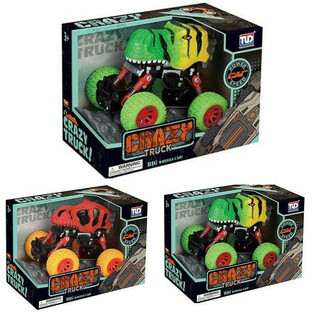 St&oacute;rir Pull Back Risae&eth;lu Monster Truck b&iacute;lar - Gjafakassi (2 stk)