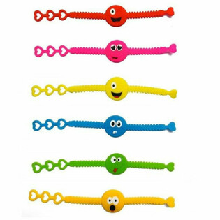 Skemmtileg Smiley K&iacute;silarmb&ouml;nd (12 stk.)