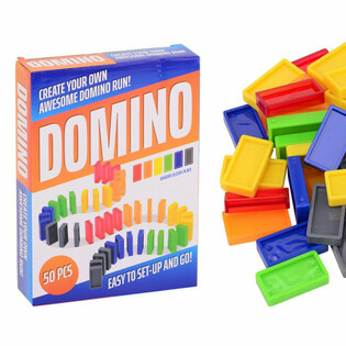 Domino Leikjasett - 50 Kubbar &iacute; Gjafakassa