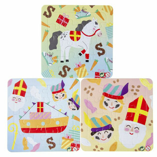 SINTERKLAAS P&Uacute;SLUSPIL - 14 x 14 cm (50 stk.)