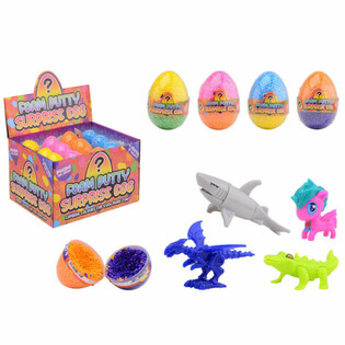 Foam Putty &oacute;v&aelig;ntingaregg - me&eth; d&oacute;takalli &iacute; s&yacute;ningarstandi (24 stk.)