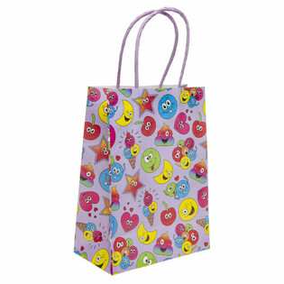 Smiley Gjafapokar &uacute;r Papp&iacute;r - 16x9x22 cm (12 stykki)
