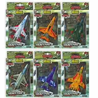 F16 Flugv&eacute;lar &uacute;r Die-Cast M&aacute;lmi (6 stk.)