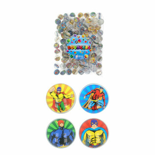 Mix Ofurhetjur - Skoppboltar &Oslash;3,3 cm (100 stk.)