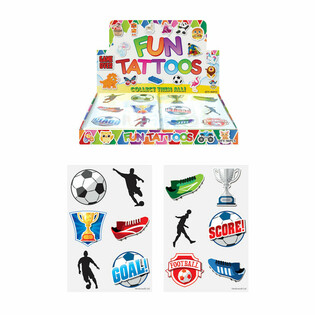 FUN TATTOOS - F&Oacute;TBOLTI &Iacute; S&Yacute;NINGARKASSA (96 STYKKI)
