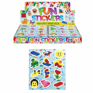 FUN STICKERS - Brickz Kubbar (120 stk.)
