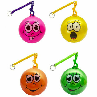SMILEY BOLTI ME&ETH; SN&Uacute;RU / BUNGEE BOLTI &Oslash;23 cm (10 stk.)