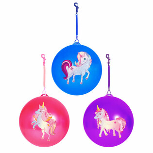 UNICORN / Einshyrningsbolti me&eth; sn&uacute;ru / Bungee-bolti &Oslash;23 cm (24 stk.)