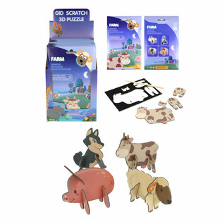 SCRATCH 3D P&Uacute;SL - B&Uacute;D&Yacute;R DISPLAY (18 stykki)