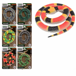 Animal World Slanga &aacute; Spjaldi (60 cm) - 24 stk. &iacute; s&yacute;ningarkassa