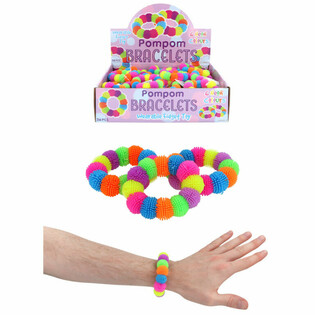 Pompom Armband &iacute; S&yacute;ningarkassa (36 stk.)