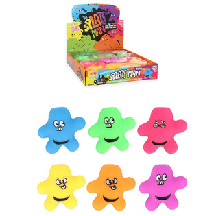 SQUEEZY SPLAT MAN - BLANDA&ETH;IR LITIR - &Iacute; DISPLAY (24 stk.)