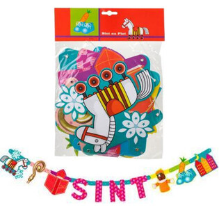 Sinterklaas og Piet f&aacute;nabor&eth;i - Lengd 1,5 m (12 stk.)