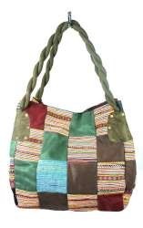 B-FAIR PATCHWORK TASKA L&Iacute;TILL GR&AElig;NN (1 stk.)