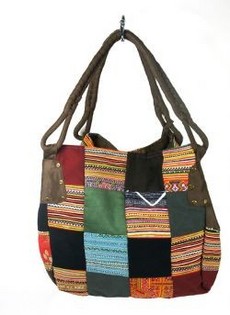 B-Fair Patchwork-taska L&iacute;til Br&uacute;n (1 stk)