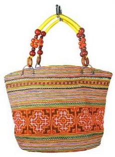 B-FAIR Taska Beads Br&uacute;n/Gul (1 stk)