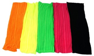 Neon h&aacute;lskragakl&uacute;tar me&eth; mj&oacute;um l&oacute;&eth;r&eacute;ttum r&ouml;ndum (10 stk)